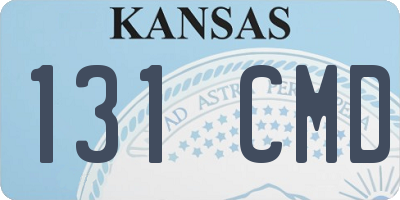 KS license plate 131CMD