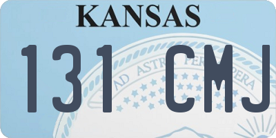 KS license plate 131CMJ