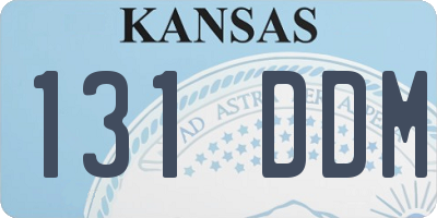 KS license plate 131DDM