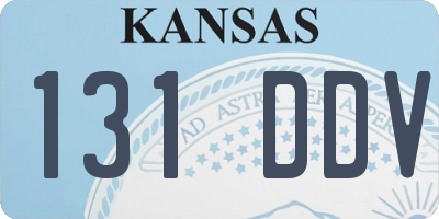 KS license plate 131DDV