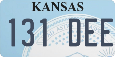 KS license plate 131DEE