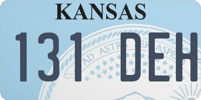 KS license plate 131DEH