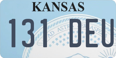 KS license plate 131DEU