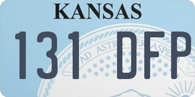 KS license plate 131DFP