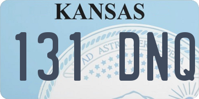 KS license plate 131DNQ