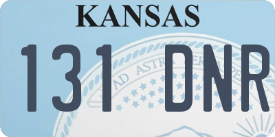 KS license plate 131DNR