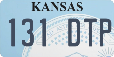 KS license plate 131DTP