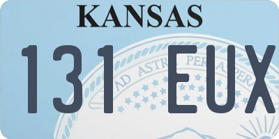 KS license plate 131EUX
