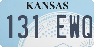 KS license plate 131EWQ