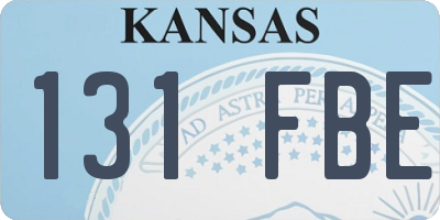 KS license plate 131FBE