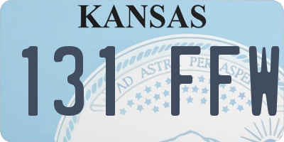 KS license plate 131FFW