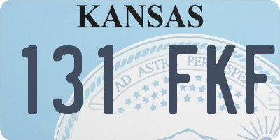KS license plate 131FKF