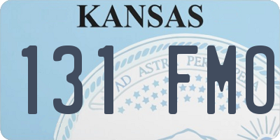 KS license plate 131FMO