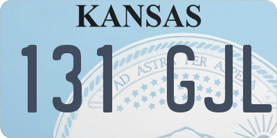KS license plate 131GJL