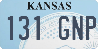 KS license plate 131GNP