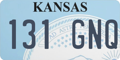 KS license plate 131GNQ