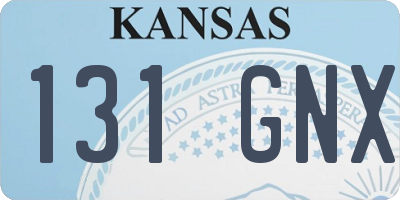 KS license plate 131GNX