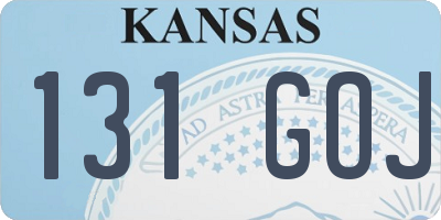KS license plate 131GOJ