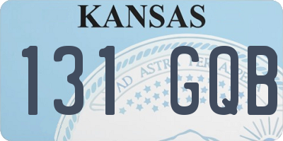 KS license plate 131GQB