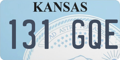 KS license plate 131GQE