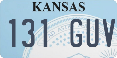 KS license plate 131GUV