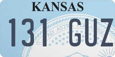 KS license plate 131GUZ