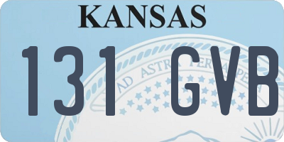 KS license plate 131GVB