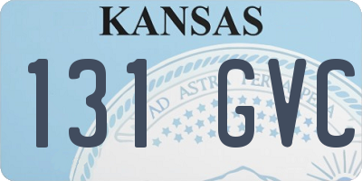 KS license plate 131GVC