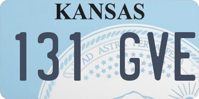 KS license plate 131GVE