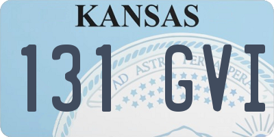 KS license plate 131GVI