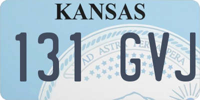 KS license plate 131GVJ