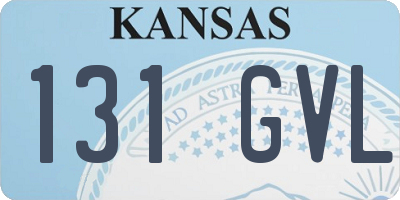 KS license plate 131GVL