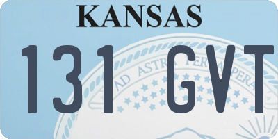 KS license plate 131GVT