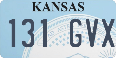 KS license plate 131GVX