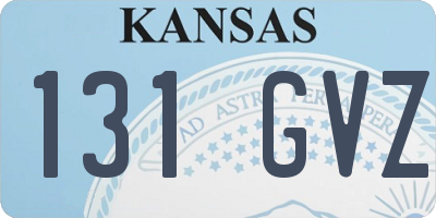 KS license plate 131GVZ