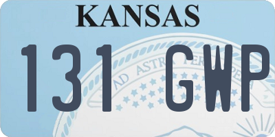 KS license plate 131GWP