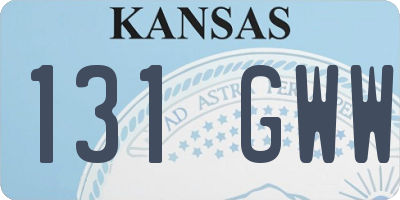 KS license plate 131GWW