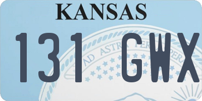 KS license plate 131GWX