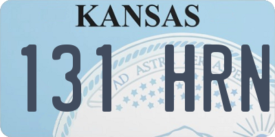 KS license plate 131HRN