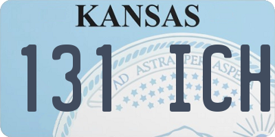 KS license plate 131ICH