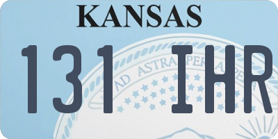 KS license plate 131IHR