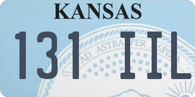 KS license plate 131IIL