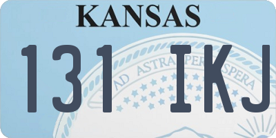KS license plate 131IKJ