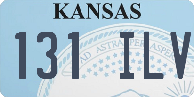 KS license plate 131ILV