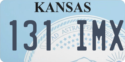 KS license plate 131IMX