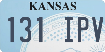 KS license plate 131IPV