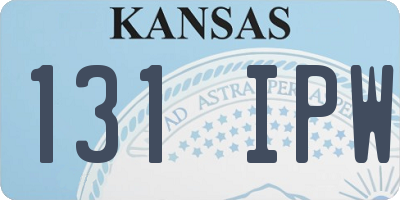 KS license plate 131IPW