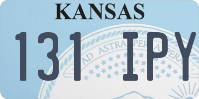 KS license plate 131IPY