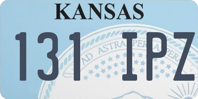 KS license plate 131IPZ