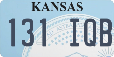 KS license plate 131IQB